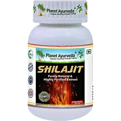 Planet Ayurveda Shilajit Mumio extrakt 6:1 500 mg 60 kapslí