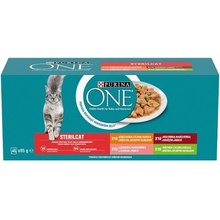 Purina One Sterilcat hovädzí kura losos morka 40 x 85 g