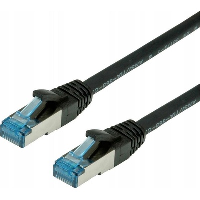 XtendLan PK_6ASFTP030black patch, Cat 6A SFTP LSFRZH, 3m, černý