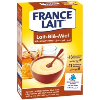 France Lait Пшенична млечна каша медена 250g