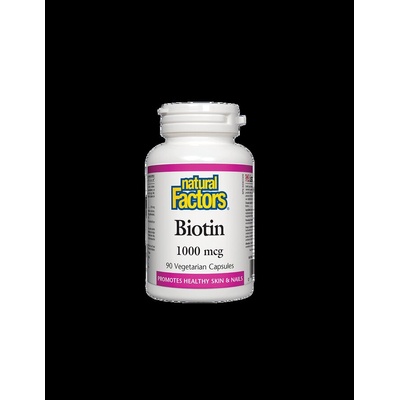 Natural Factors Biotin | Биотин 1000 mcg, 90 капсули (1261 NF)