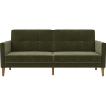 Støraa Зелен кадифен разтегателен диван 207 cm Lilly - Støraa (11781032)
