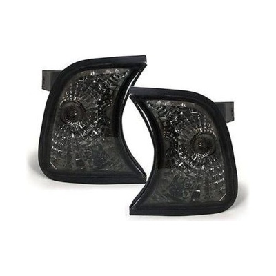 Кристални мигачи до фара за bmw e34 (89-95) - черен хром