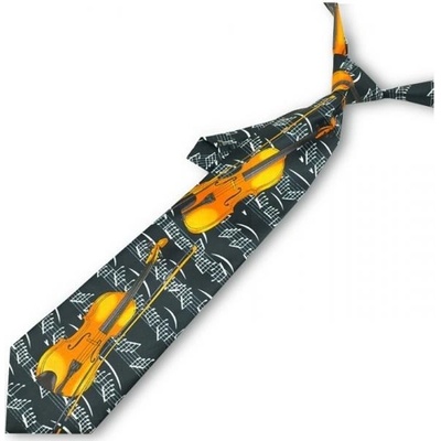 AE production Kravata housle černá