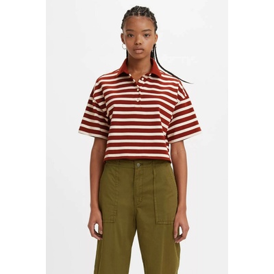 Levi's Bavlnené polo tričko hnedá