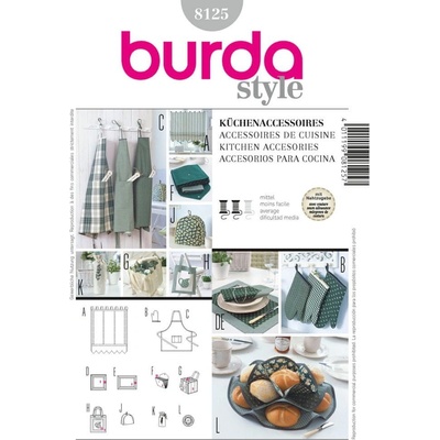 Burda Střih Burda 8125 - Doplňky do kuchyně a jídelny