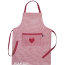 SCANquilt zástěra Dekoro pepito + srdce červenobílá