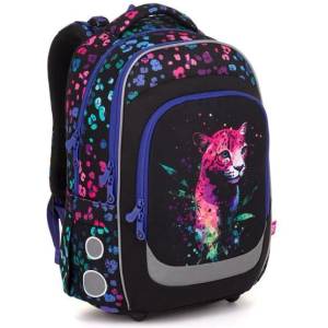 Topgal Ученическа чанта с неонов леопард Topgal LORI 25074 (LORI 25074)
