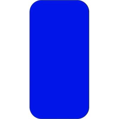 Samolepicí značení umístění palet WT-5210, tvar ''obdélník'' – polyester, modrá, 100×50 mm, balení 25 ks
