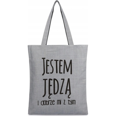 Krateczka plážová taška polyester sivá