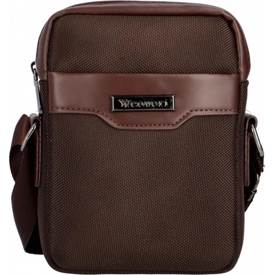 Coveri pánská Crossbody taška tmavě hnědá Leonardo hnědá