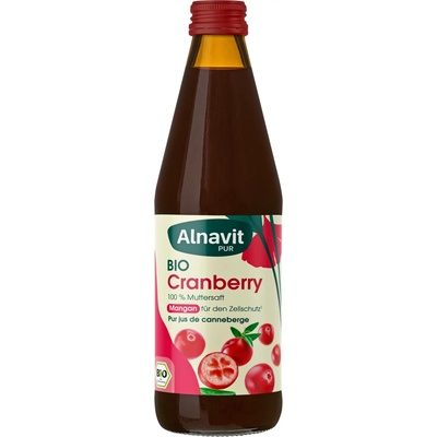 Alnavit Bio přímá brusinková šťáva 330 ml