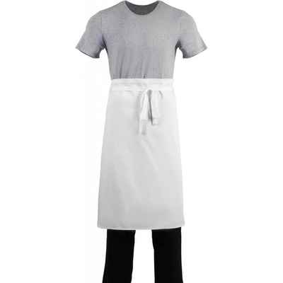 Whites Chefs Clothing standardní zástěra do pasu bílá