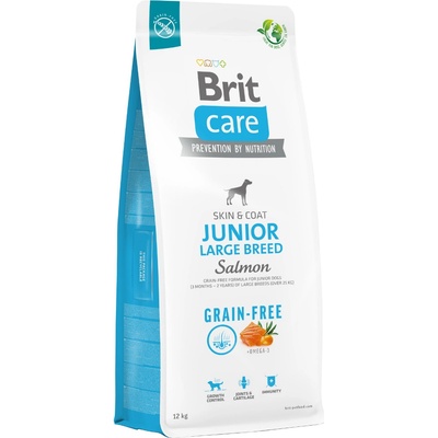 Brit Care Grain Free Junior Large Breed Salmon 2 x 12 kg