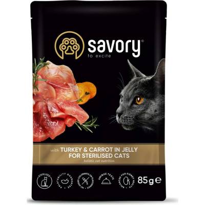 Savory Savoury Cat pouch Ster Turkey & Carrot 85 g