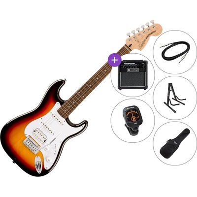Squier Affinity Series Stratocaster Junior HSS LRL SET 2 3-Color Sunburst Електрическа китара