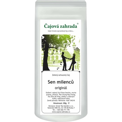 Čajová zahrada Sen milenců zelený ochucený čaj 1 kg