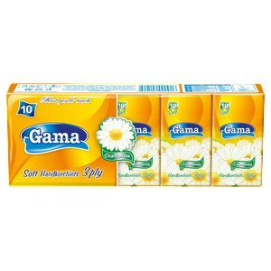 Gama Гама носни кърпи 10бр. лайка (000021)