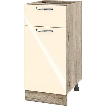 ИРИМ Долен кухненски шкаф Сити АРФ-Бежово гланц-05-24 40 см