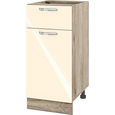 ИРИМ Долен кухненски шкаф Сити АРФ-Бежово гланц-05-24 40 см