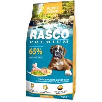 Rasco Premium RASCO Premium Puppy Medium - Премиум храна с пиле и ориз за подрастващи кученца от средните породи, 15 кг, Чехия 1704-10027