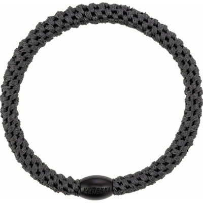KKNEKKI Gumička do vlasů Kknekki Slim Charcoal, šedá barva, textil – Zboží Mobilmania
