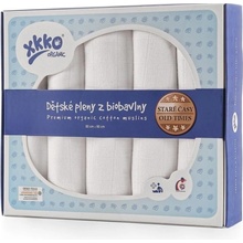 Kikko z biobavlny XKKO Organic 80x80 Staré časy Natural Bílé