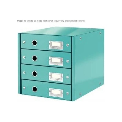 Leitz Click&Store box 4 zásuvky ľadovo modrý