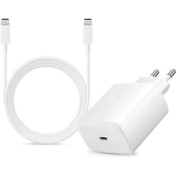 Image 1 of Samsung Оригинално Бързо Зарядно Samsung PD Power Adapter 45W с кабел Type C White
