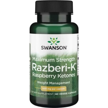Swanson Razberi-K Raspberry Ketones, 500 mg, 60 капсули, Swanson (SWD078)