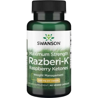 Swanson Razberi-K Raspberry Ketones, 500 mg, 60 капсули, Swanson (SWD078)