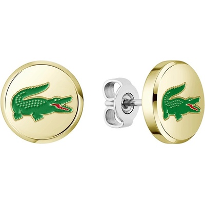 Lacoste Pozlacené náušnice s krokodýlem Arthor 2040498