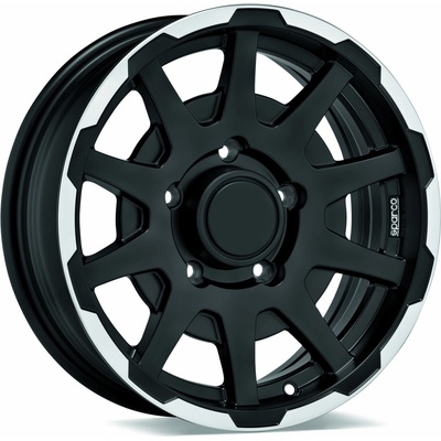 SPARCO DAKAR 5,5x16 5x139,7 ET0 matt black lip polished