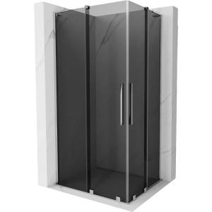 Mexen Velar L Duo плъзгаща се душ кабина 100 x 90 см, графит, хром - 871-100-090-02-43-01 (871-100-090-02-43-01)