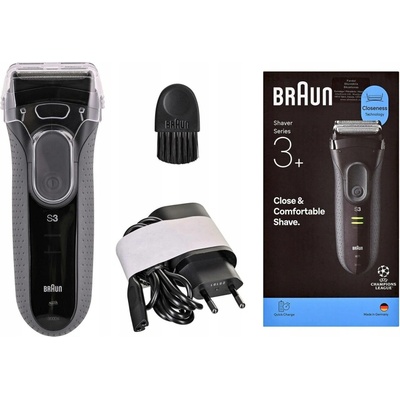 Braun Series 3+ 3000S šedý