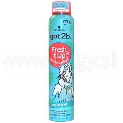 Got2b Fresh it up Volume suchý šampón na vlasy pre objem 200 ml