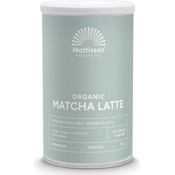 Mattisson Healthstyle Лате с Матча, Джинджифил и Цейлонска канела, БИО 140 g прах | Mattisson Healthstyle (MT2092)