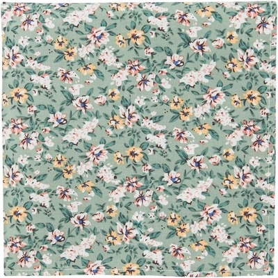 Bubibubi vreckovka do saka Sage Garden s kvietkami zelená