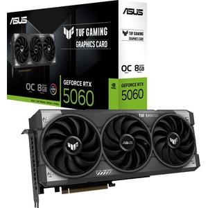 ASUS TUF Gaming GeForce RTX 5060 OC 8GB GDDR7 128bit (TUF-RTX5060-O8G-GAMING/90YV0N00-M0NA00) Видео карти