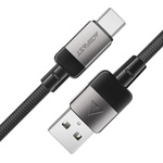 ACEFAST - Кабел за данни (C9-04) - USB към Type-C, бързо зареждане, 3A, оплетен найлон, 25 000 извивки, 1, 2 м - Черен