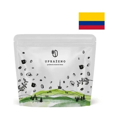 Upraženo Colombia Decaf 100% Arabica káva bez kofeinu zrnková 250 g