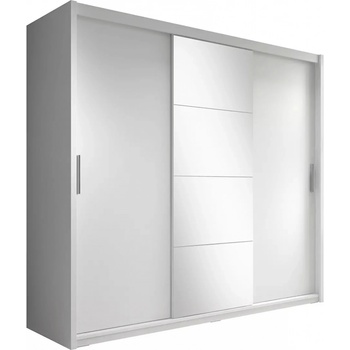 Kondela CHIARA s posuvnými dverami biela 235x216 cm