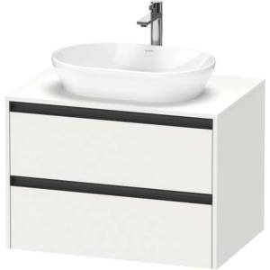 Duravit Ketho. 2 - Шкаф за умивалник с изрез 57x80x55 см, 2 чекмеджета, бял мат K24895018180000 (K24895018180000)