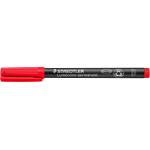 STAEDTLER Lumocolor 314 Permanent Universal Pen - Red, Set of 10, B - 314-2 (314-2)