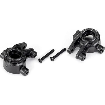 Traxxas Главини предни Traxxas Jato Rustler Steering blocks, extreme heavy duty, black (left & right)/ 3x20mm BCS (2) (for use with #9080 upgrade kit) TRX9037 (TRX9037)