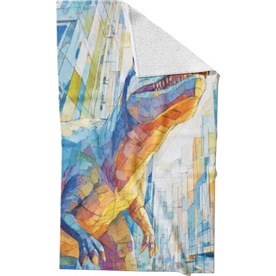Takoy rýchloschnúci uterák 50 x 90 cm mestský dinosaurus