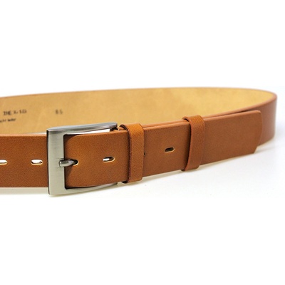 Penny Belts pánský kožený opasek 2242 světle hnědý