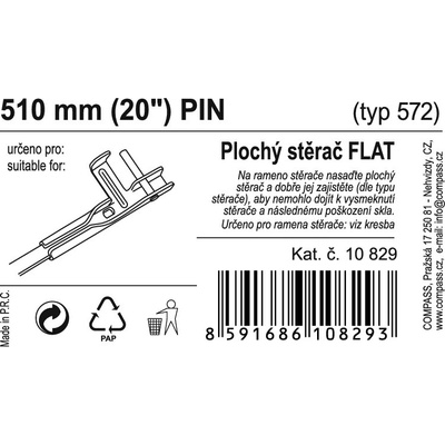 Compass Flat Bulk 510 mm 10829