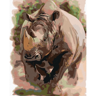zuty Nosorožec 80 x 100 cm vypnuté plátno na rám 8596530048954
