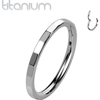 Šperky4U segment kruh helix cartilage tragus septum piercing titan TIT1215-1210